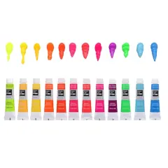 12 Color Neon Acrylic Paint Set by Artist's Loft&trade; Necessities&trade;