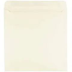 JAM Paper 9.5" x 9.5" Square Invitation Envelopes, 25ct. Ivory