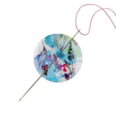 Wonderland Crafts Watercolor Flowers Magnetic Needle Holder