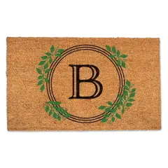 Laurel Circle Monogram Door Mat B
