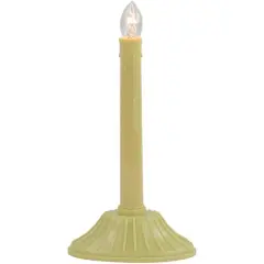 9.5" Ivory Single Light Christmas Candolier Candle Lamp 