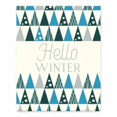 Mod Cool Tree Pattern Hello Winter 8x10 Tabletop Canvas