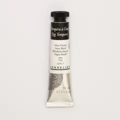 Sennelier Egg Tempera Tube, 21mL Ivory Black S1