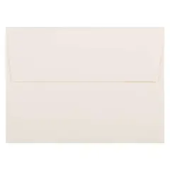 JAM Paper A6 Strathmore Invitation Envelopes, 50ct. Natural White Wove