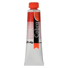 Cobra Study Water Mixable Oil Colour, 40mL 345 Pyrrole Red Deep