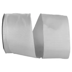 The Ribbon Roll 3" x 50yd. Grosgrain Allure Solid Ribbon Shell Gray
