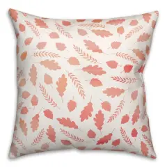 Watercolor Leaf Pattern Indoor/Outdoor Pillow