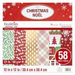 12" x 12" Peppermint Christmas Paper Pad by Recollections&trade;