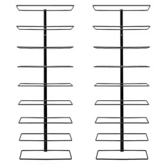 Sorbus 9-Bottle Wall Mounted Wine Rack, 2ct.