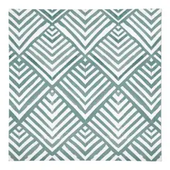 Watercolor Diamond Cotton Twill Napkin Blue