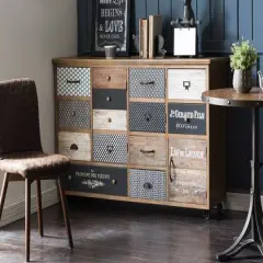 Hello Honey&reg; Glazed Terra Cotta Planter with Hand Painted Lines