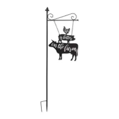 52" Life Is Better On The Farm Garden Stake