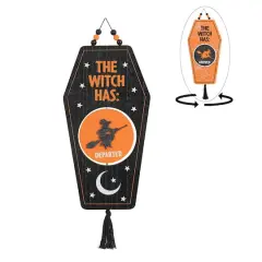 17.5" Hanging Reversible Witch Coffin Sign by Ashland&reg;