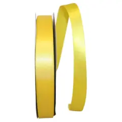 JAM Paper 7/8" x 100yd. Satin Single Face Ribbon Yellow