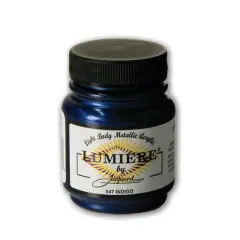 Jacquard Lumiere Metallic Acrylic Paint, 2.25oz. Indigo