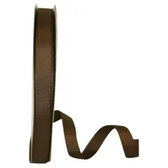 JAM Paper 5/8" x 100yd. Grosgrain Style Wired Ribbon Brown