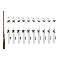 10ct. Warm White Flickering LED Hanging Spider Candles with Remote by Ashland&reg;