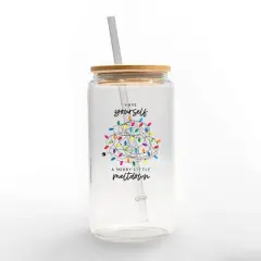 16oz. A Merry Little Meltdown Glass Can Tumbler