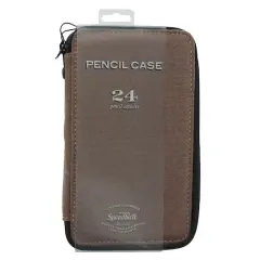 Speedball&reg; Chocolate Canvas Pencil Travel Case