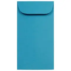 JAM Paper 3.5" x 6.5" Coin Business Envelopes, 50ct. Blue