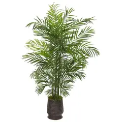 5.4ft. Areca Artificial Palm Tree in Decorative Planter