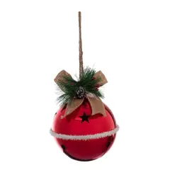7.5" Jumbo Red Bell with Pinecone & Berries by Ashland&reg;