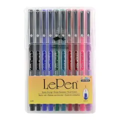 Marvy&reg; Uchida LePen&trade; Microfine 10 Color Pen Set