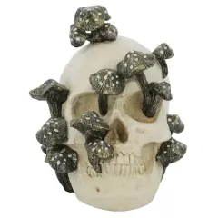 6.5" Mushroom-Covered Skull Tabletop D&eacute;cor by Ashland&reg;