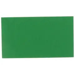 JAM Paper 2" x 3.5" Blank Flat Note Cards, 100ct. Green