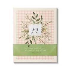 Stupell Industries Truly Glad There's Joy Ahead Proverb Peter 1:6 Canvas Wall Art