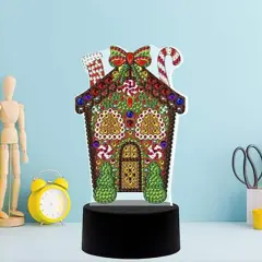 Sparkly Selections Gingerbread House Lamp Diamond Art Kit
