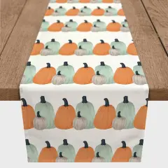 72" Thankful Pumpkins Table Runner