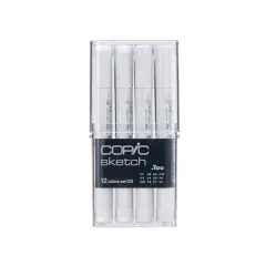 Copic&reg; Sketch 12 Piece Cool Gray Set