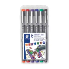 Staedtler&reg; Pigment Liner Basic 6 Pen Set