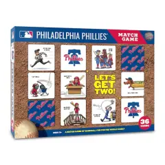Major League Baseball Licensed Memory Match Game Philadelphia Phillies