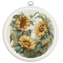 Luca-S Sunflower Counted Cross-Stitch Kit