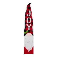 Glitzhome&reg; 42" Christmas Gnome Wooden Porch Sign