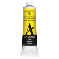 Grumbacher&reg; Academy&reg; Acrylic Paint, 150mL Cadmium Yellow Medium Hue