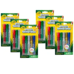 Crayola&reg; Bold Washable Glitter Glue, 6 Packs of 5