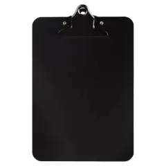 JAM Paper Black Mini Aluminum Clipboard with Bulldog Clip