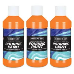 Sargent Art&reg; Acrylic Pouring Paint, 3ct. Orange