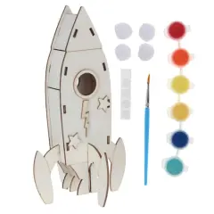 3D Rocket Wood Crafting Kit by Creatology&trade;