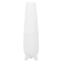 CosmoLiving by Cosmopolitan White Ceramic Contemporary Vase, 7" x 26"