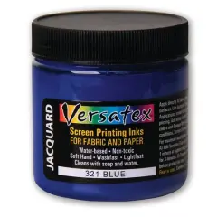Jacquard Versatex Screen Printing Ink, 4oz. 321 Blue