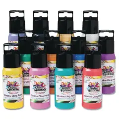 Color Splash!&reg; 12 Color Window Cling Paint Set