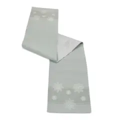 72" Embroidered Snowflake Table Runner