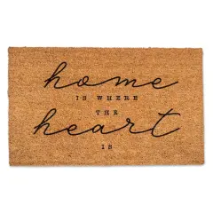 Home Is Where The Heart Is 30" x 18" Door Mat