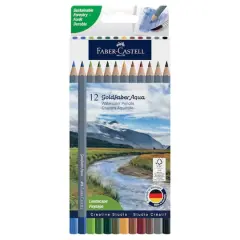 Faber-Castell&reg; Goldfaber Aqua 12 Color Landscape Watercolor Pencil Set