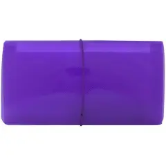 JAM Paper 13 Pocket Plastic Accordion FolderPurple