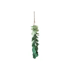 Hello Honey&reg; 4.5ft. Green Hand-Painted Paper Mache Eucalyptus Bunch Wall Hanging
